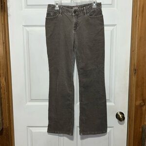 J. Jill Gray Velour Jeans 6P